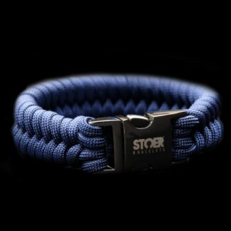 Paracord black 20mm  blauw fishtail