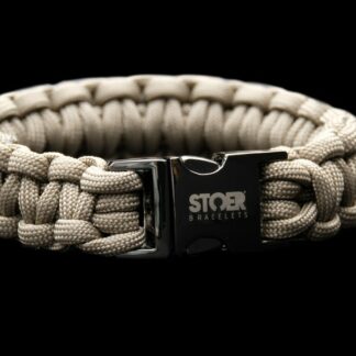 Paracord black 20mm  taupe cobra